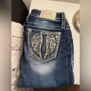 low rise bootcut Miss Me jeans